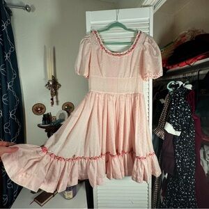 Vintage Hand-made Frilly Swing Dress